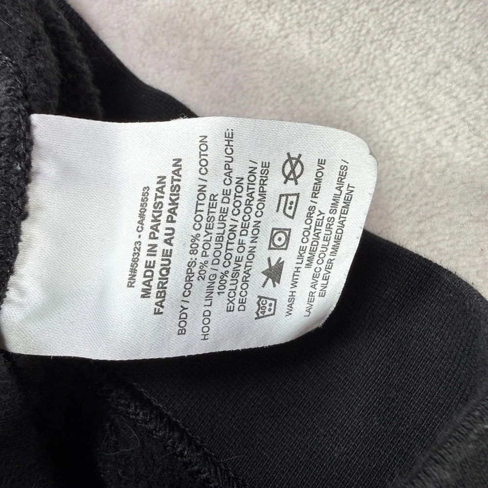 Nike Mens Sportswear Club Fleece Hoodie Black White Futura Logo Pullover Small
